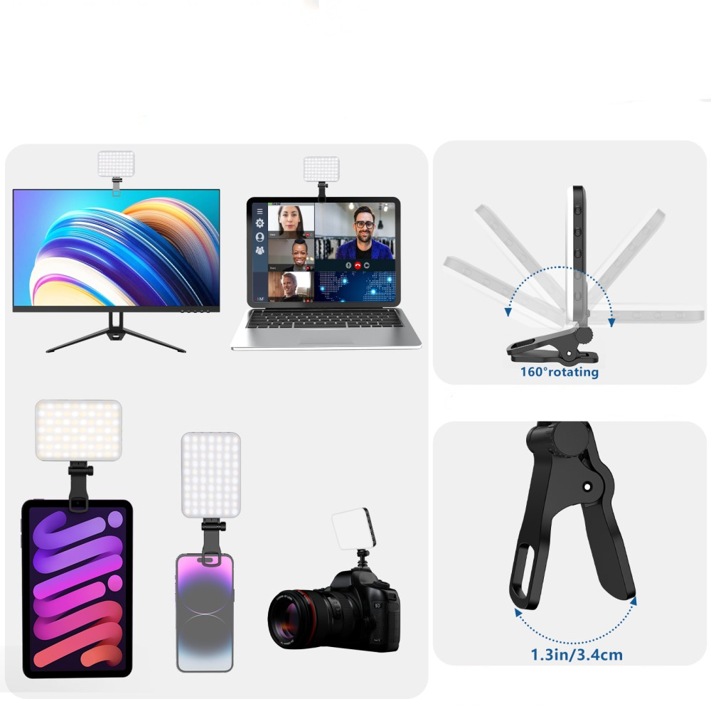 LED Foto Licht Video Beleuchtung (2500-6500K) mit 1/4