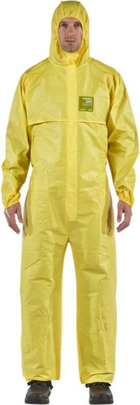 AlphaTec® 2300/132 - Chemische bescherming,Waterdichte overall,L,Geel