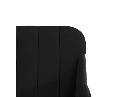 Banc Noir 110x76x80 cm Velours
