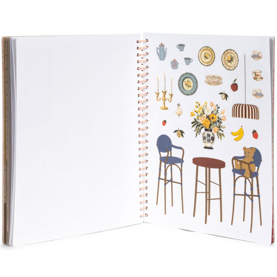 Konges sløjd stickerboek - dusty pink
