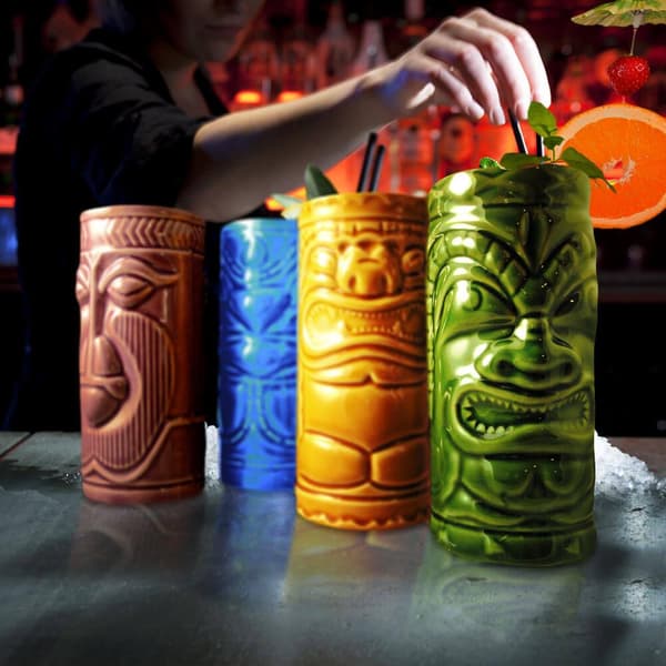 4x Keramikkrus - Tiki
