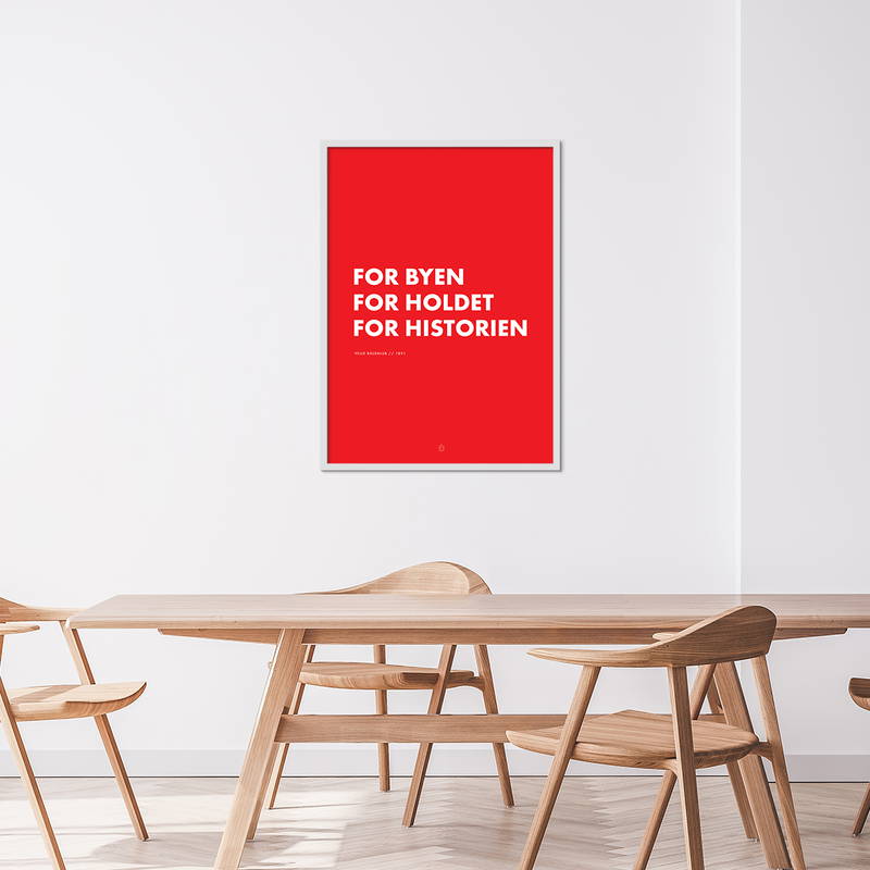Vejle Boldklub Plakat Citat 50x70 cm