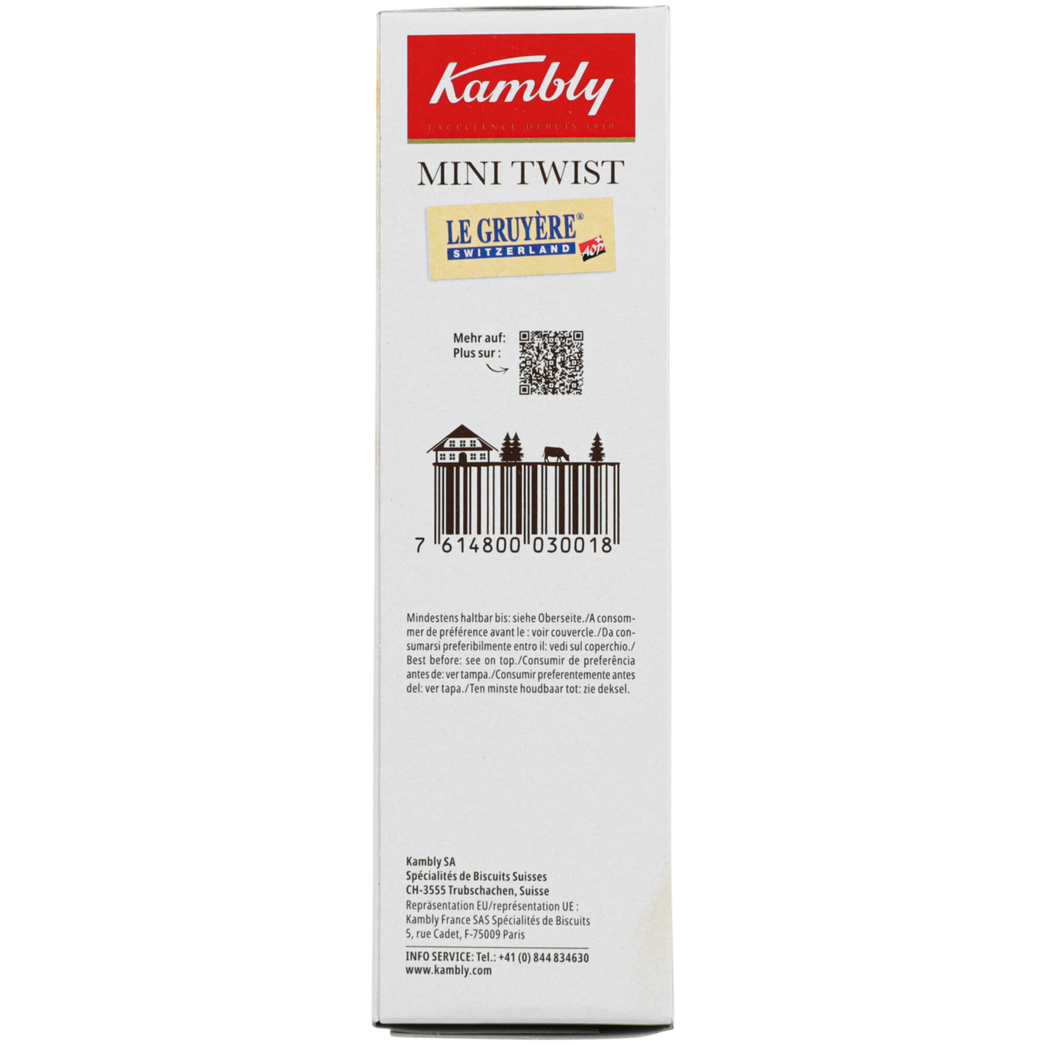 Kambly Twist Flûtes mit Käse Mini