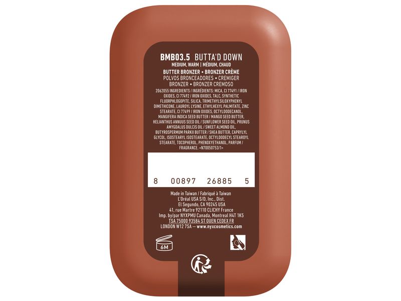 NYX Professional Makeup Buttermelt Bronze Bronzer 3.5 Butta Sonnengebräunter Glow