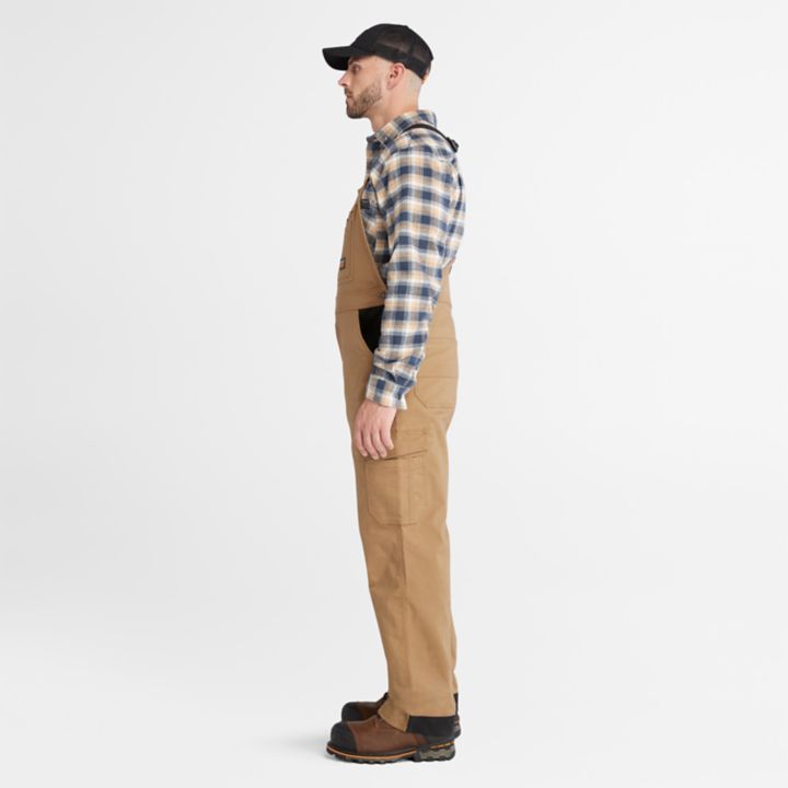 Macacão Timberland PRO Ironhide Flex para homem, na cor amarela.