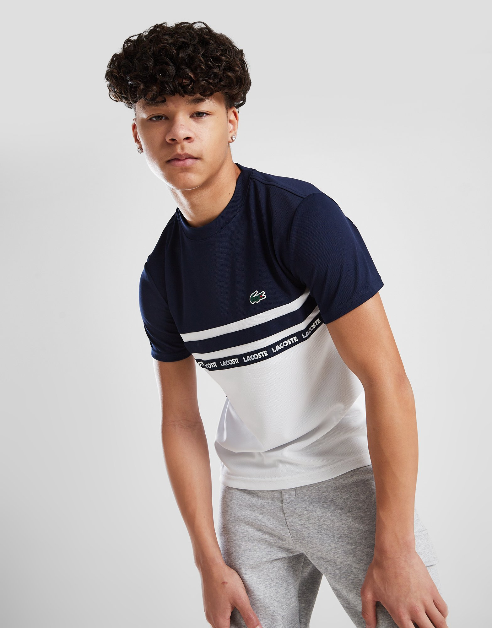 Lacoste T-shirt Tape Colour Block Junior