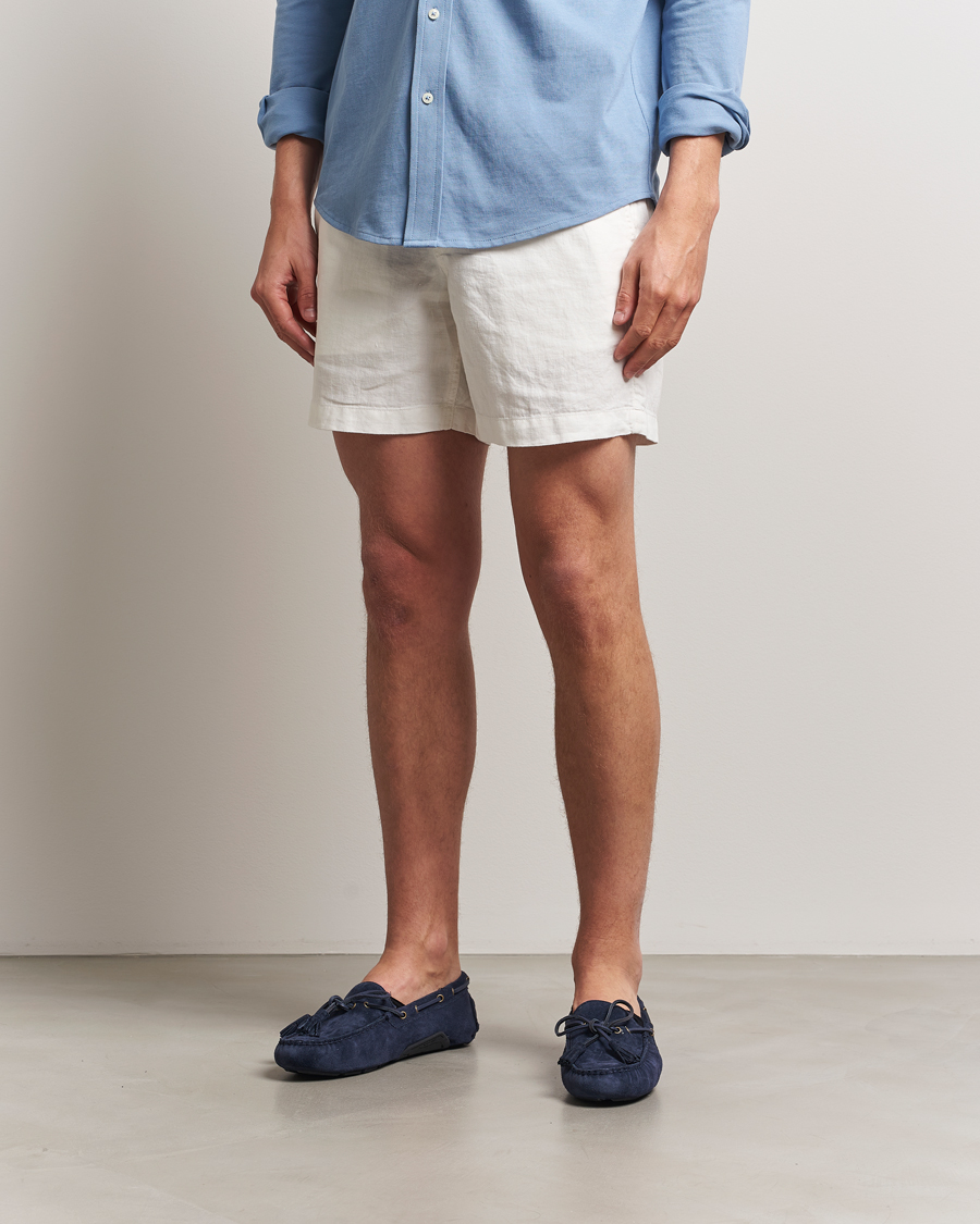 Polo Ralph Lauren Prepster Linen Shorts Deckwash White