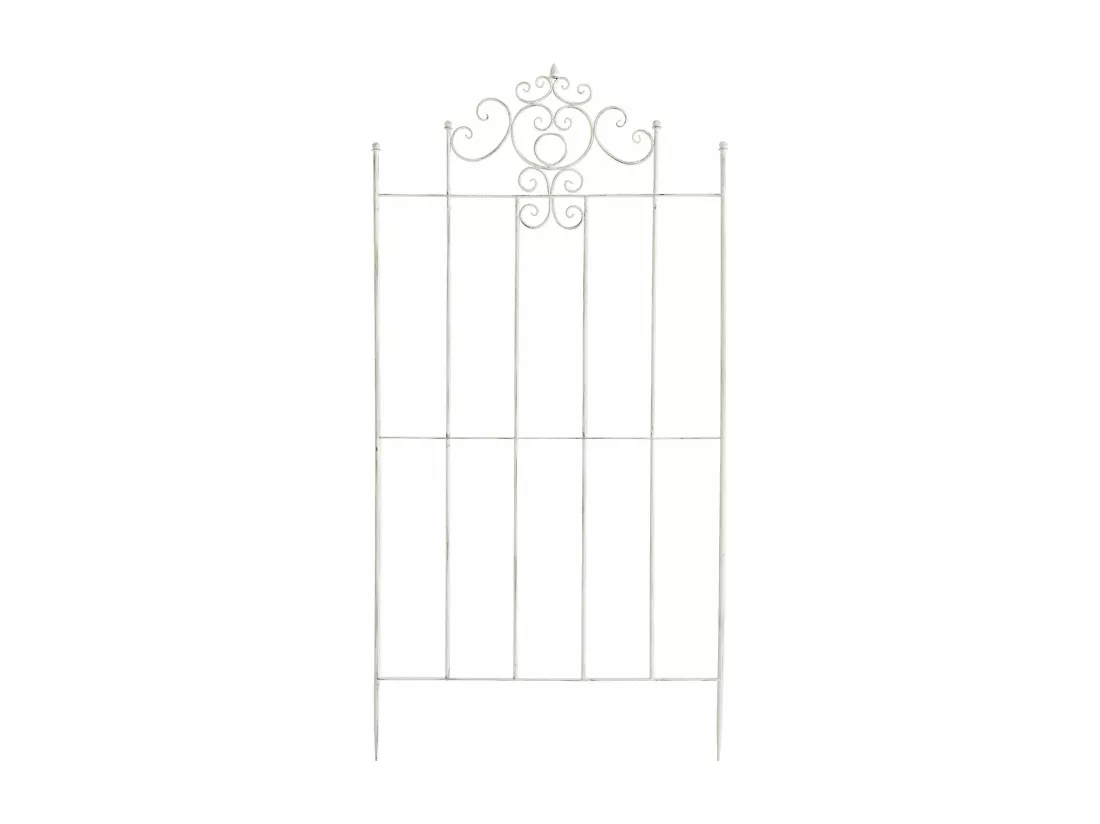 Treillis support pour plantes métal blanche 85.5 x 2 x 170 cm 10_0003894