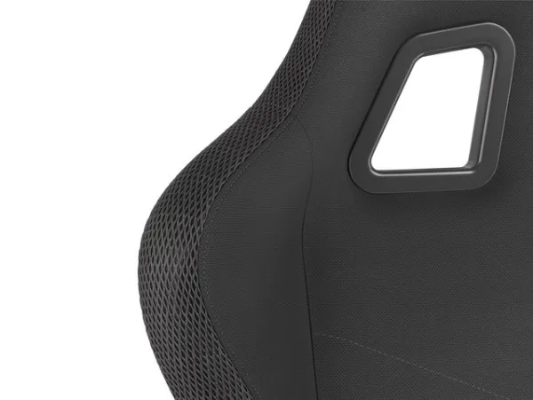 Genesis Trit 500 RGB - Stol - ergonomisk - lænestol - armstøtter - T-formet - vippe - drejeled - tekstil, PU syntetisk læder - sort
