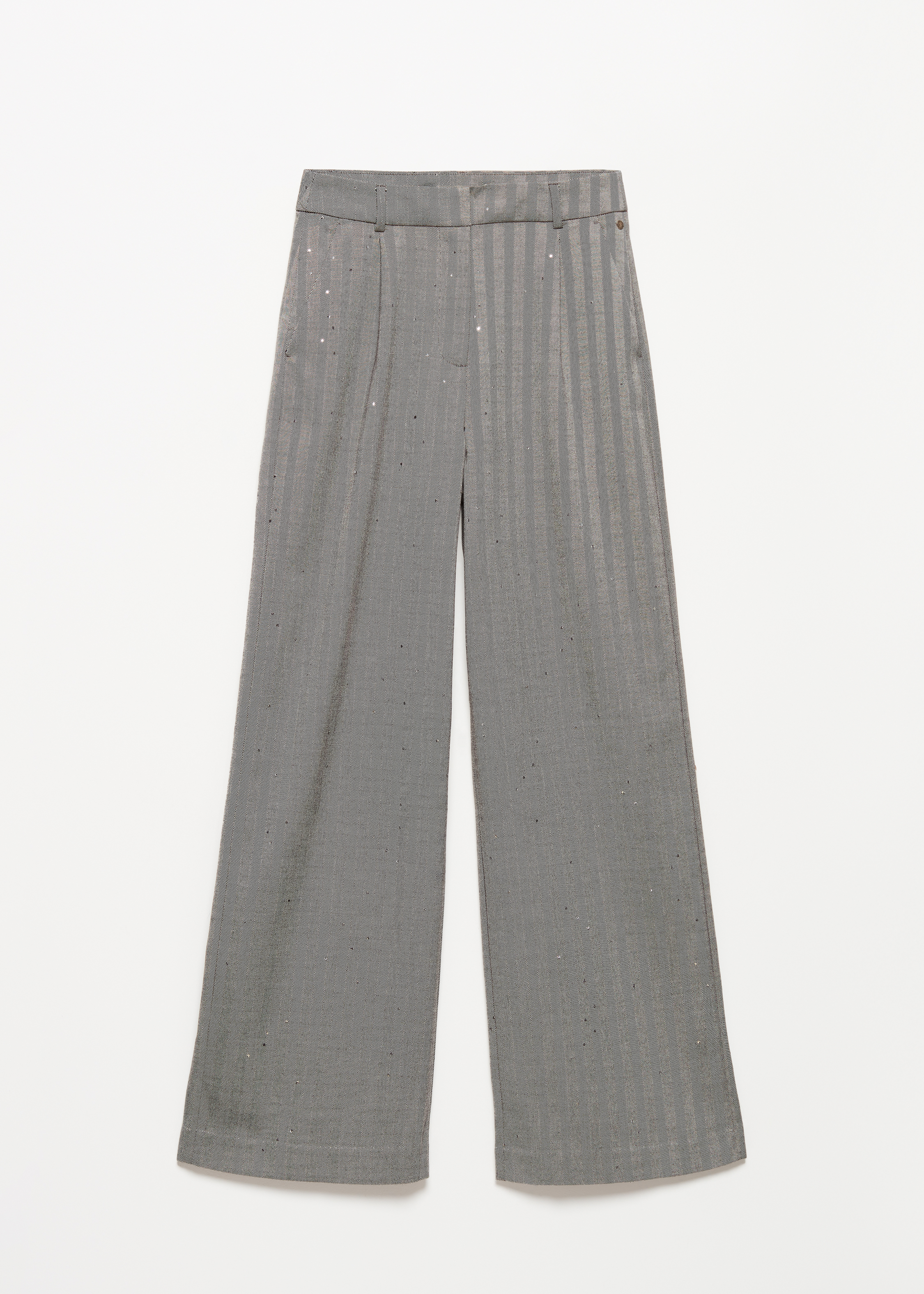 Wijde glitter pantalon