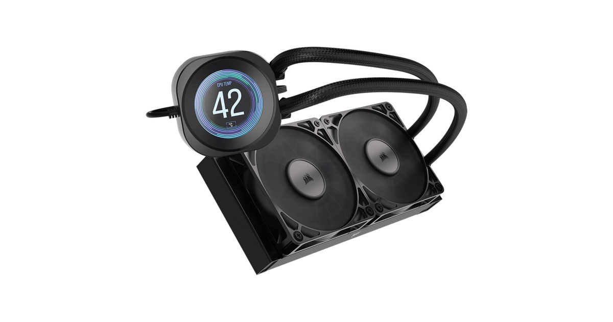 CorsairNAUTILUS 240 RS LCD CPU-vloeistofkoeler waterkoeling  (Zwart)