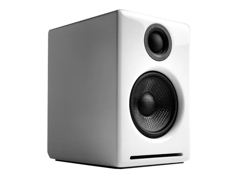 Audioengine A2  Wireless - Højttalere - trådløs - Bluetooth - USB - 30 Watt (Total) - 2-vejs - højglans hvid