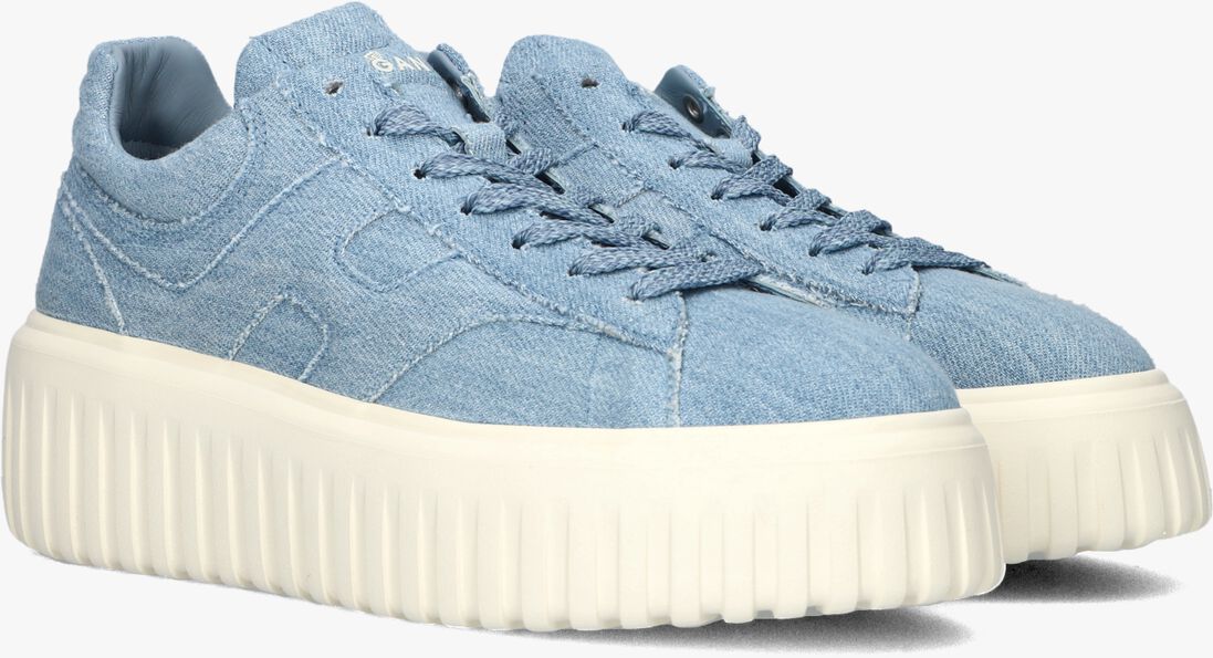 blauwe hogan lage sneakers h-stripes