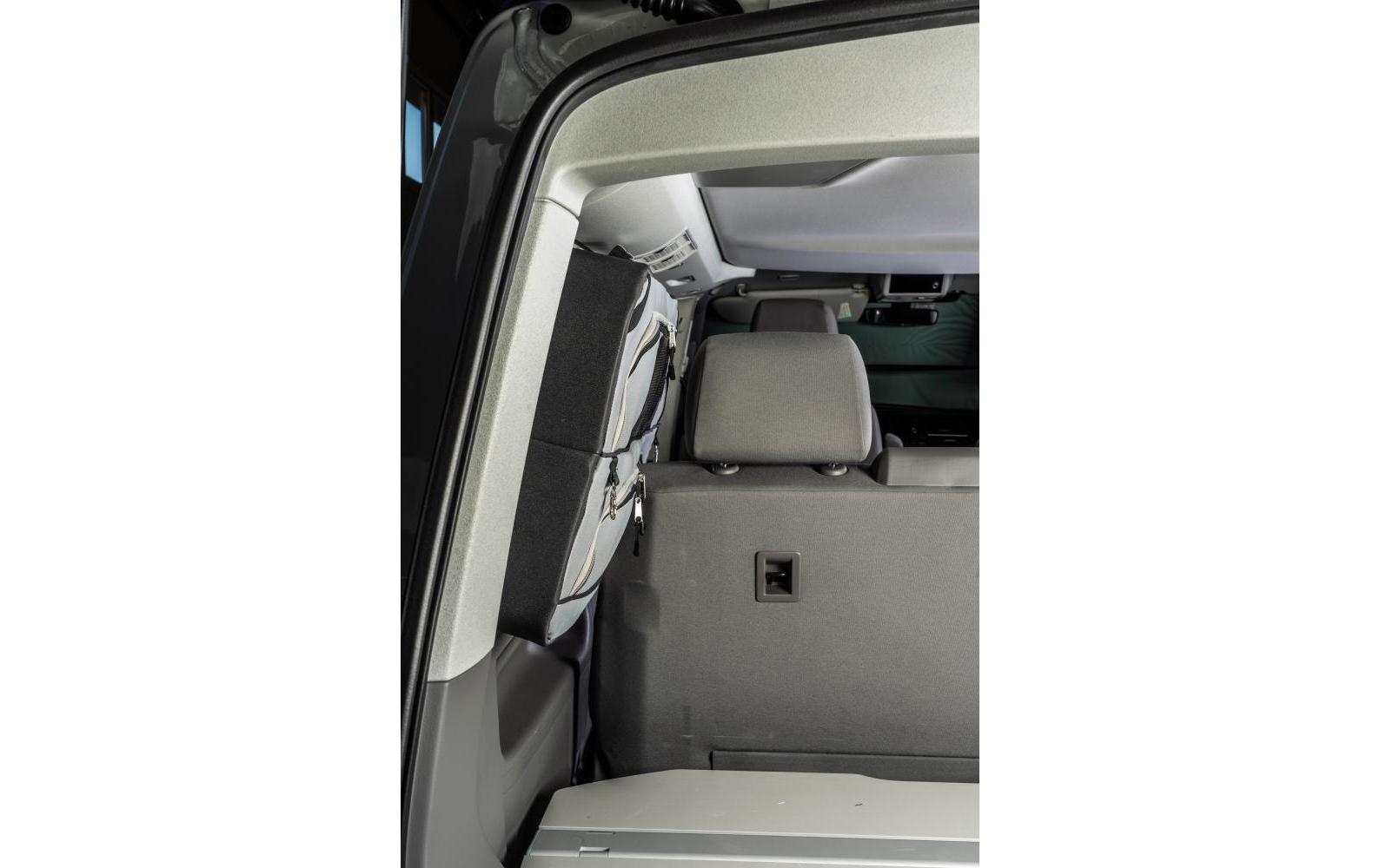 Organizer im Set mit Wandpaneel, schmal, links<br>Fensterpacktasche für VW T5/T6/T6.1, kurzer Radstand
