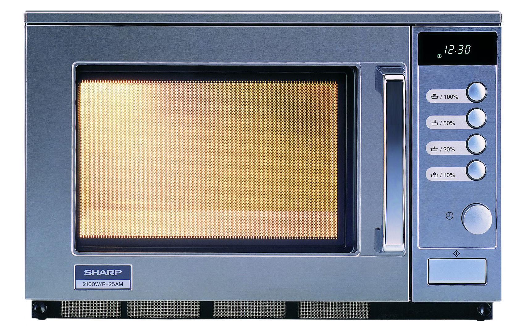 Mikrowelle R25AM Silber<br>2100 W-Mikrowelle