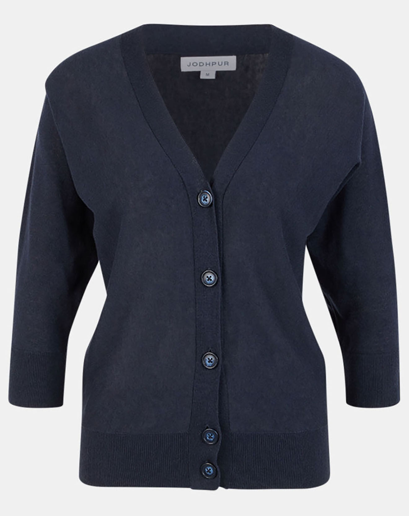 Jodhpur Gilet droit en Lin & Coton Mimosa bleu marine