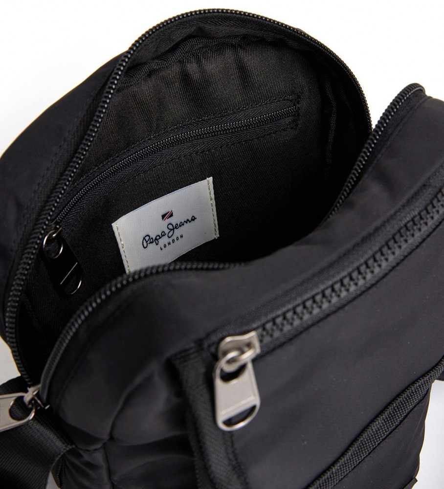 Bolsa de ombro preta Pepe Jeans Nestor Eddie