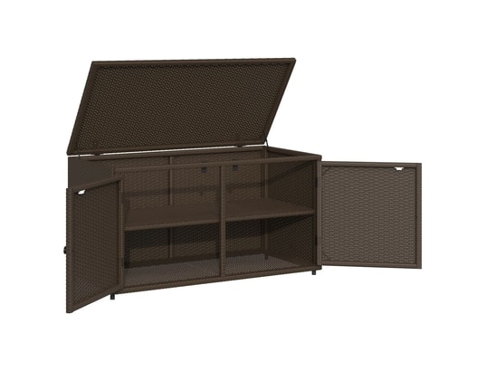 VIDAXL - Armoire de jardin Armoire de rangement jardin marron 110x55x60,5cm résine tres...