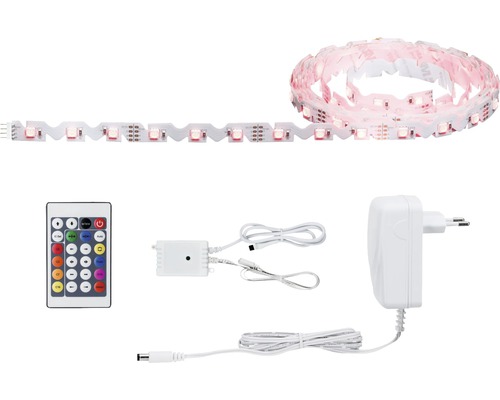 FlexLED 3D RGB Kant-en-klare LED-strip basisset, dimbaar in stappen, 3 m, 12V, DIY verlichte letters