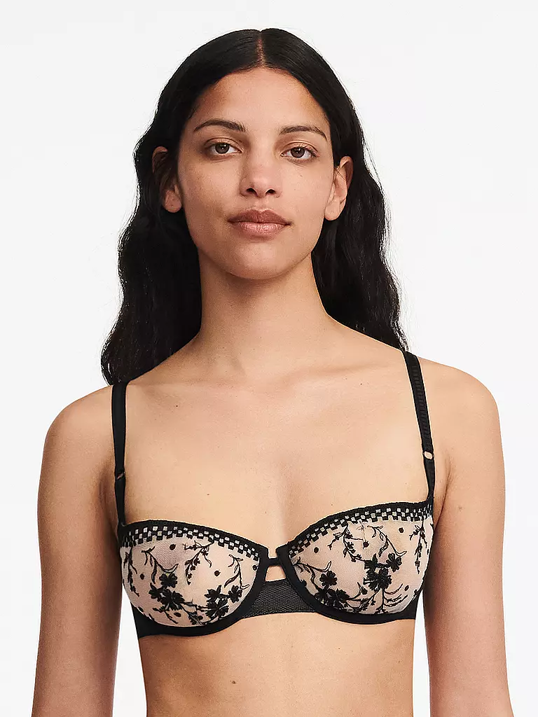 PASSIONATA BH mit Bügel BALCONEY SUZY beige dore schwarz  schwarz