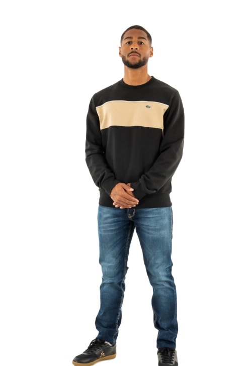 Sweat lacoste sh2851 cmb noir/viennois