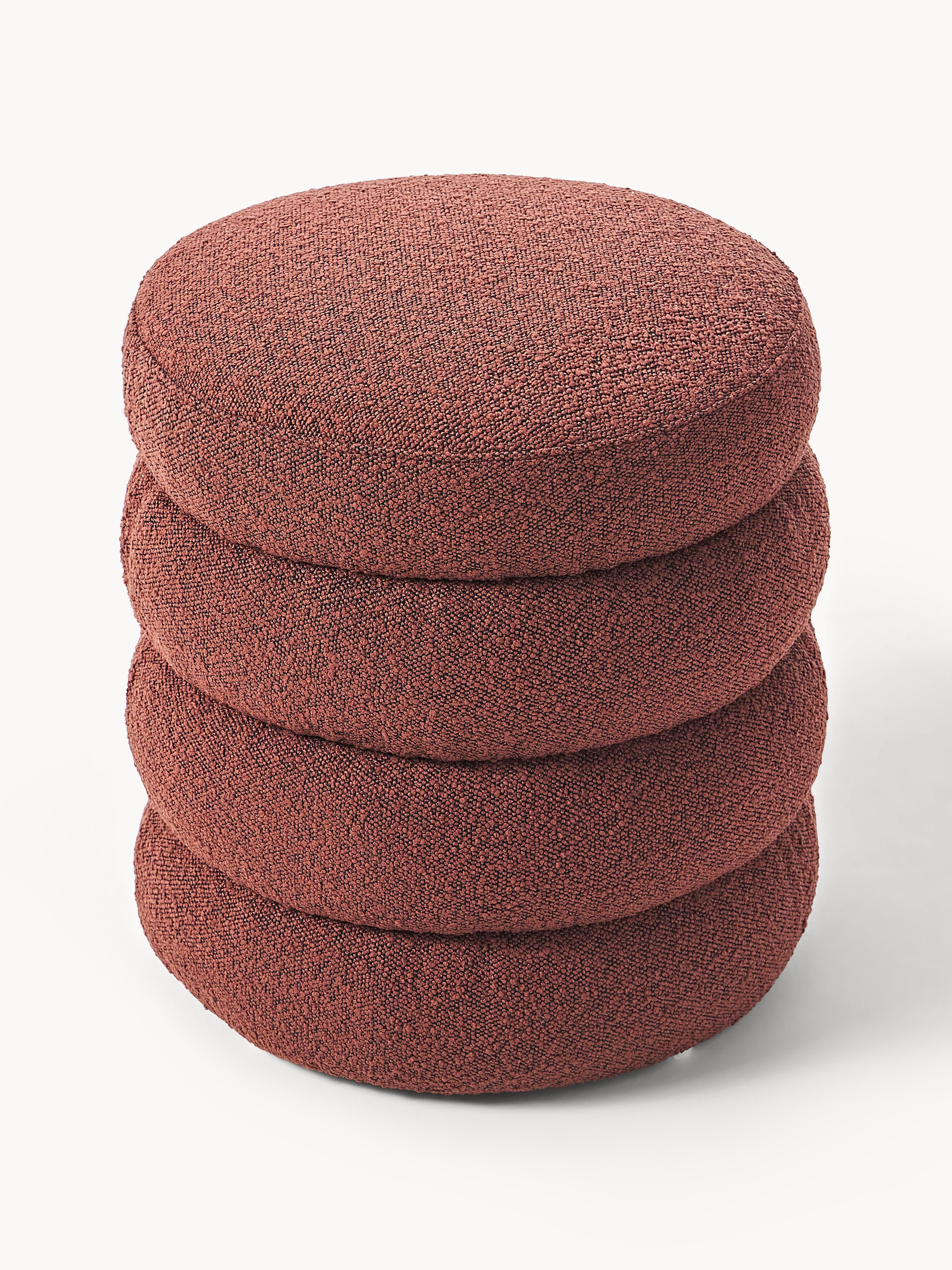Bouclé beklede poef Alto