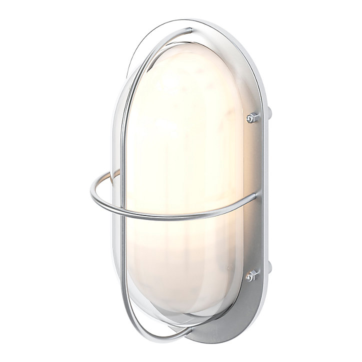 Applique murale oval Vallen E27 IP44 GoodHome chrome