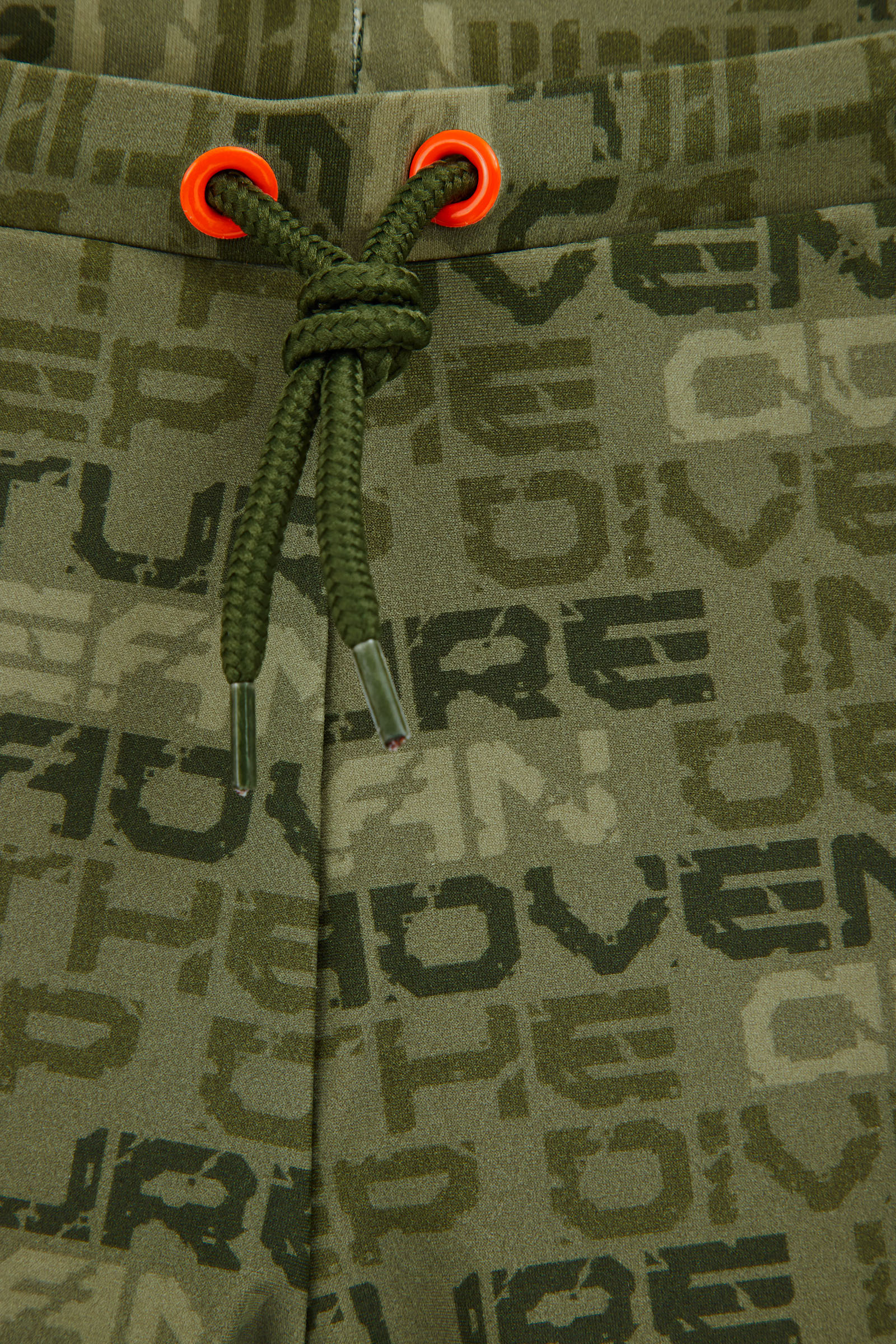 Jongens zwemtrunk met dessin WE Fashion Olijfgroen