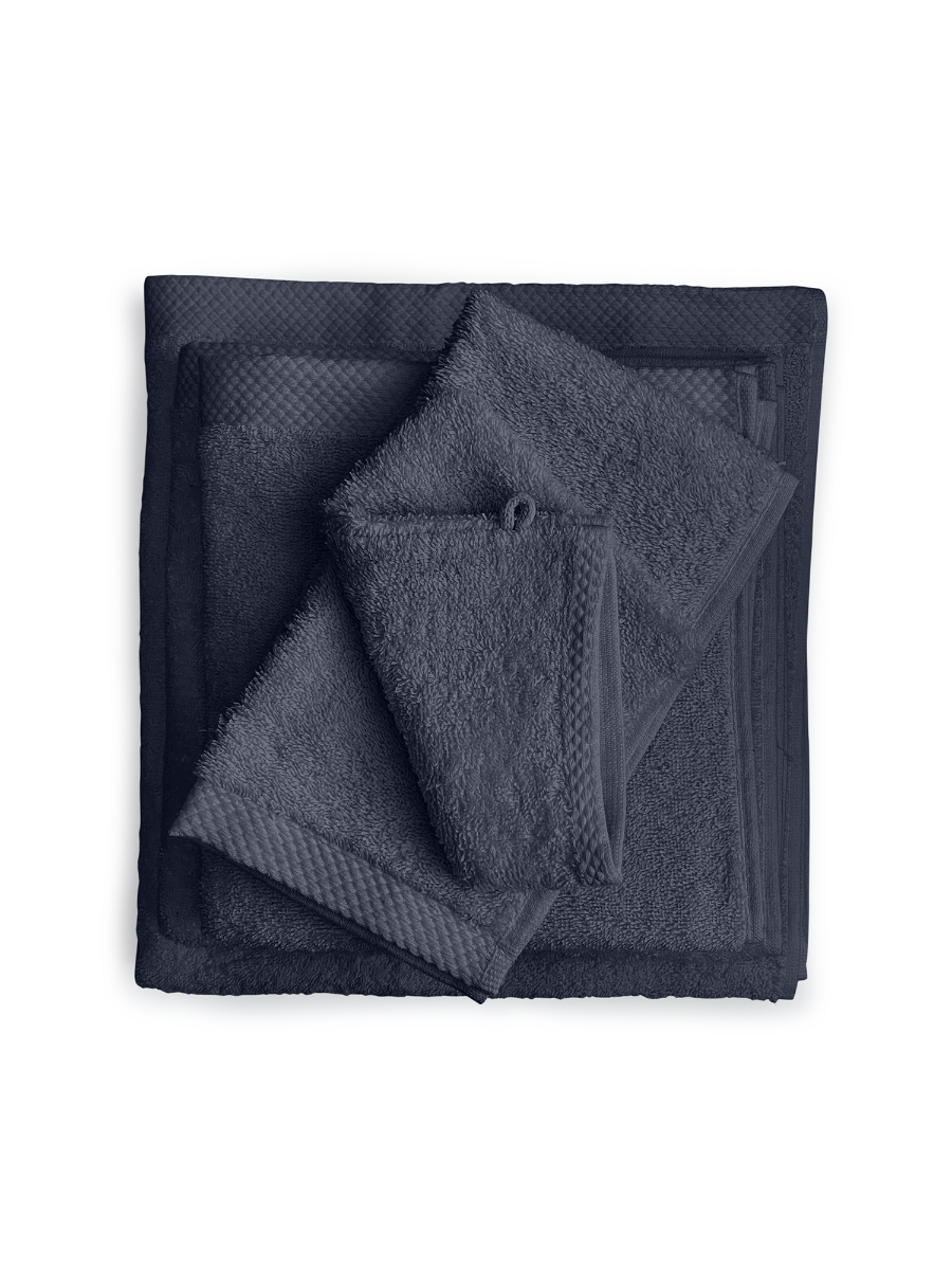 Eleganzzz Badgoedset 100% Katoen - dark grey - 12-delig