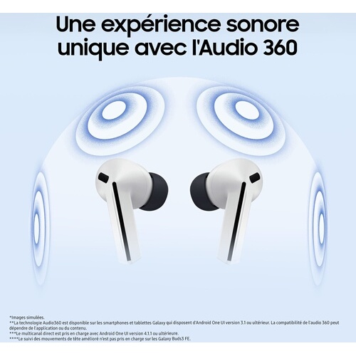 Ecouteurs Samsung Buds3 FE Gris