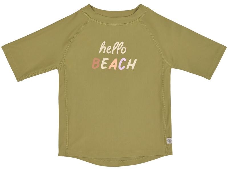 Lässig UV-Shirt Hello Beach – Moss Gr. 74/80 Atmungsaktives und schnelltrocknendes Kurzarm-Shirt mit UV-Schutz 60