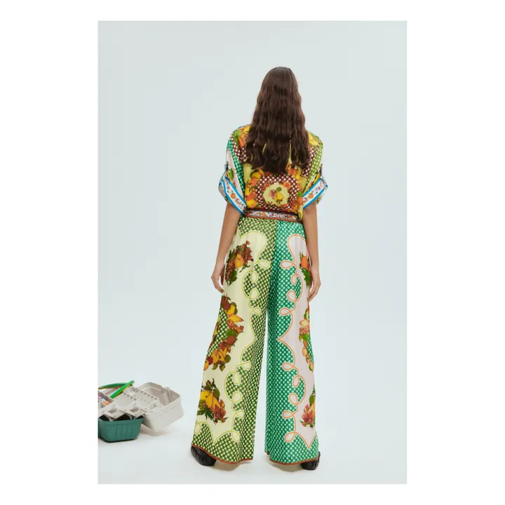 Alémais Pantalon Lemonis Soie | Vert