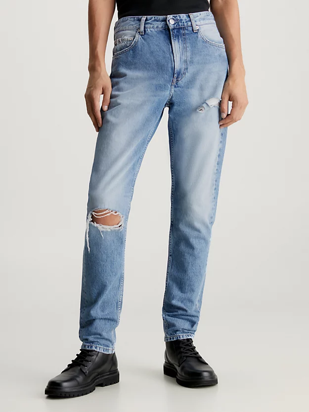 Calças jeans autênticas de pai