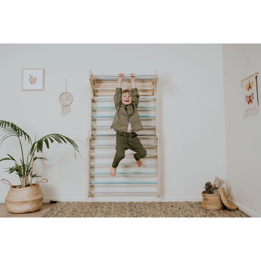 LEG & GO Kletterdreieck – Kletterwand (schwedisch) 2in1, pastell