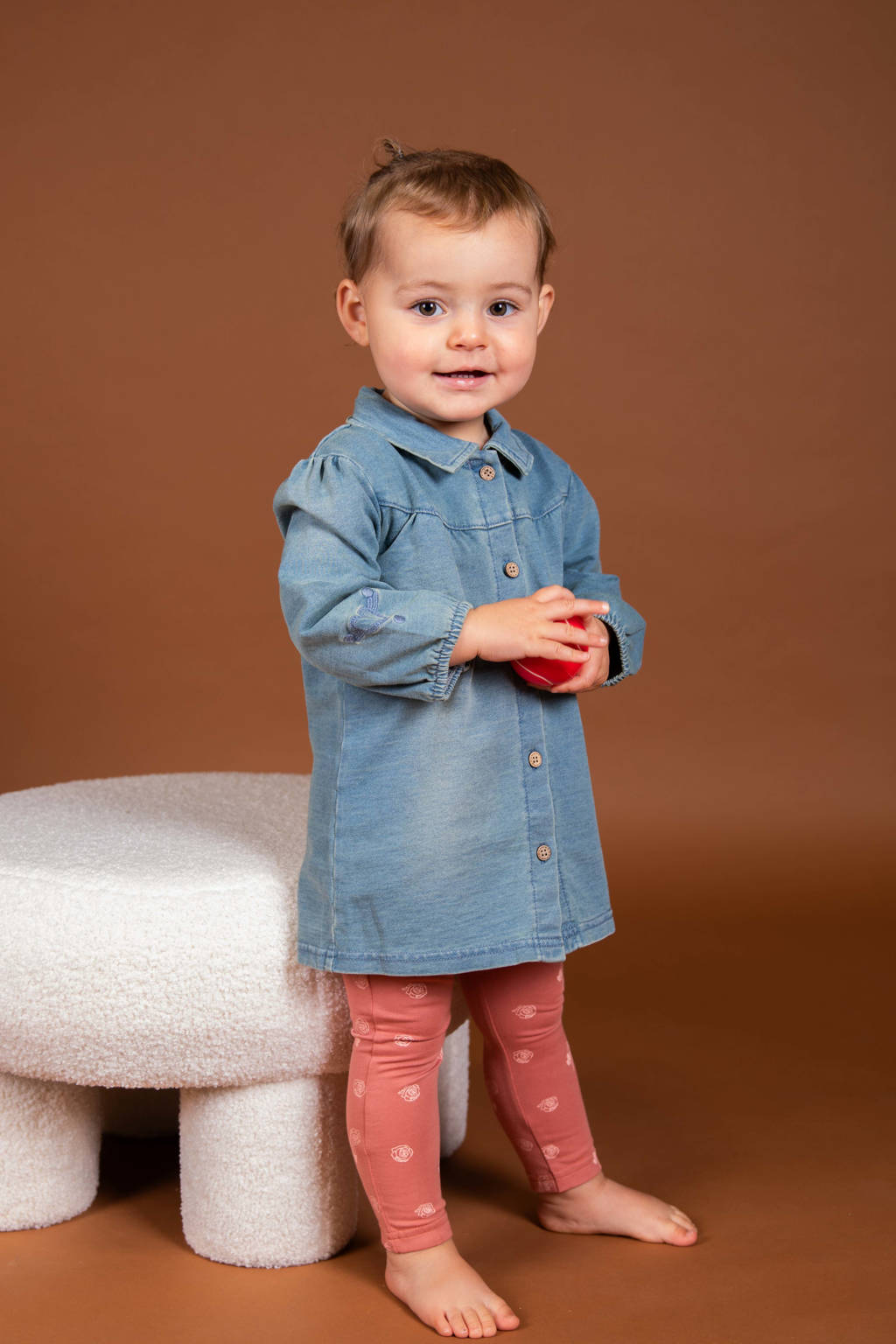 BESS baby spijkerjurk blauw