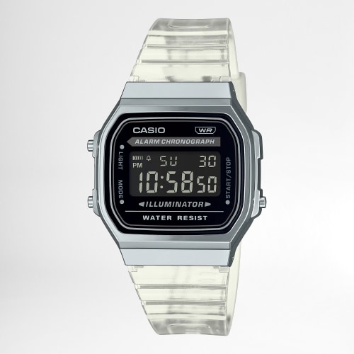 Montre Vintage A168XES-1BEF Transparent Chromé