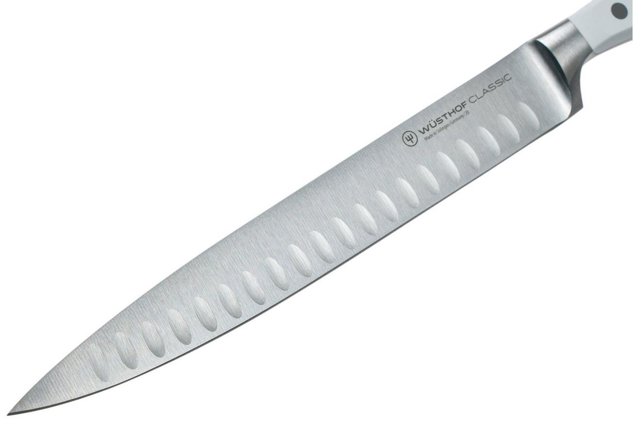 Wüsthof Classic White vleesmes met kuiltjes 23 cm, 1040200823