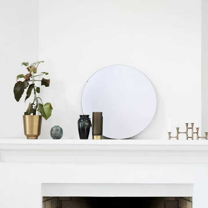 House Doctor Miroir rond 50 cm | Gris clair
