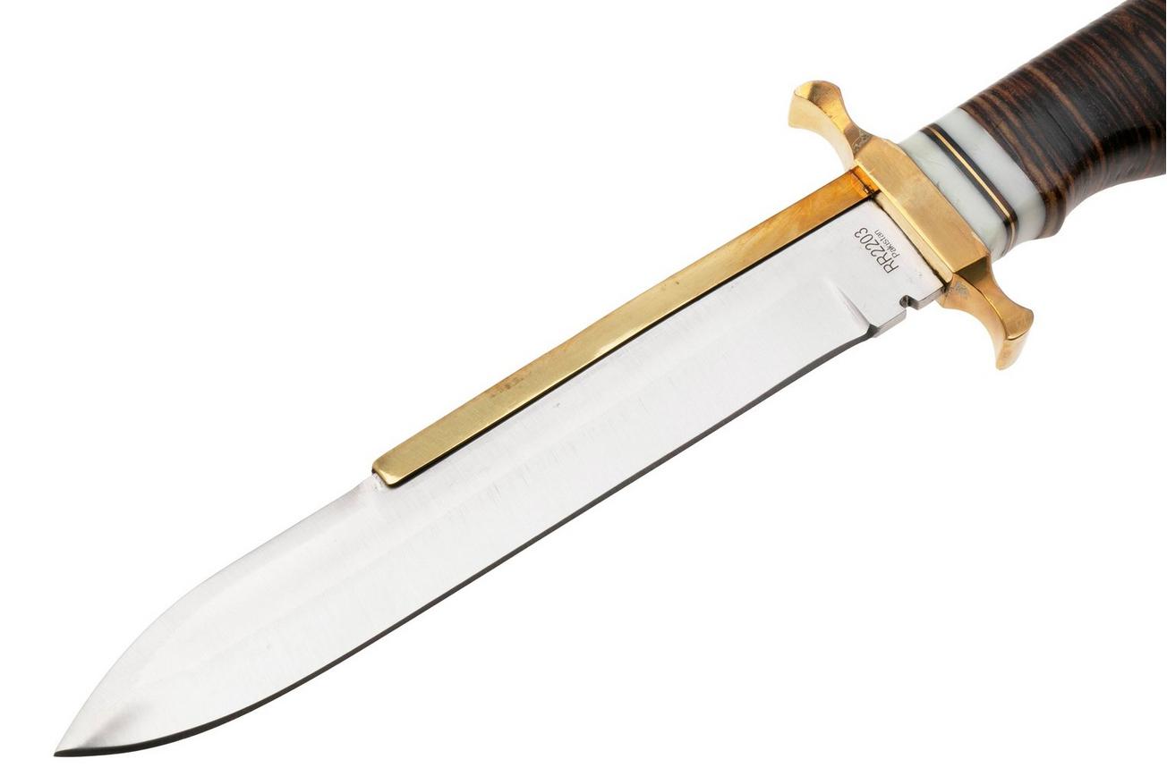 Rough Ryder Stacked Leather Bowie RR2203 vaststaand mes