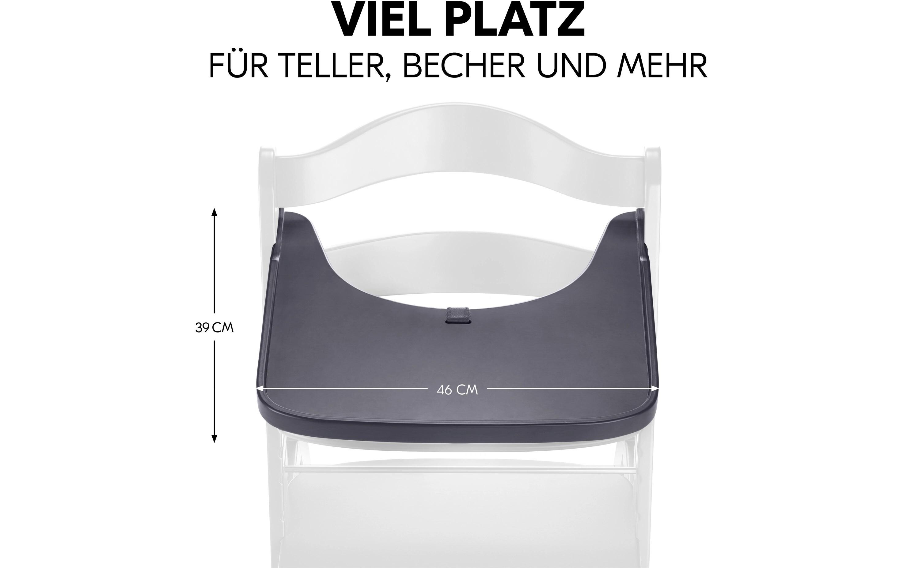 Essbrett Alpha Wooden Dark GreyHolzessbrett für den Alpha+ & Beta+ Holzhochstuhl