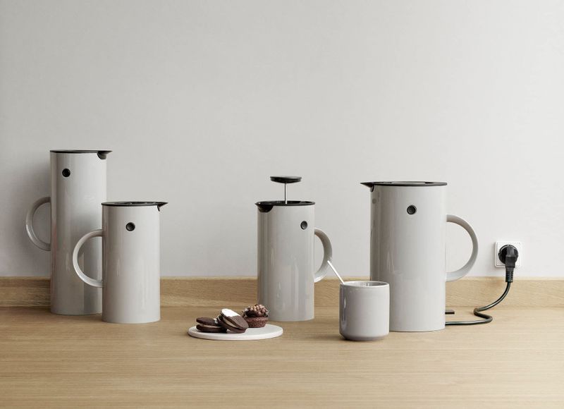 Stelton EM77 Waterkoker - 1,5L - Lichtgrijs