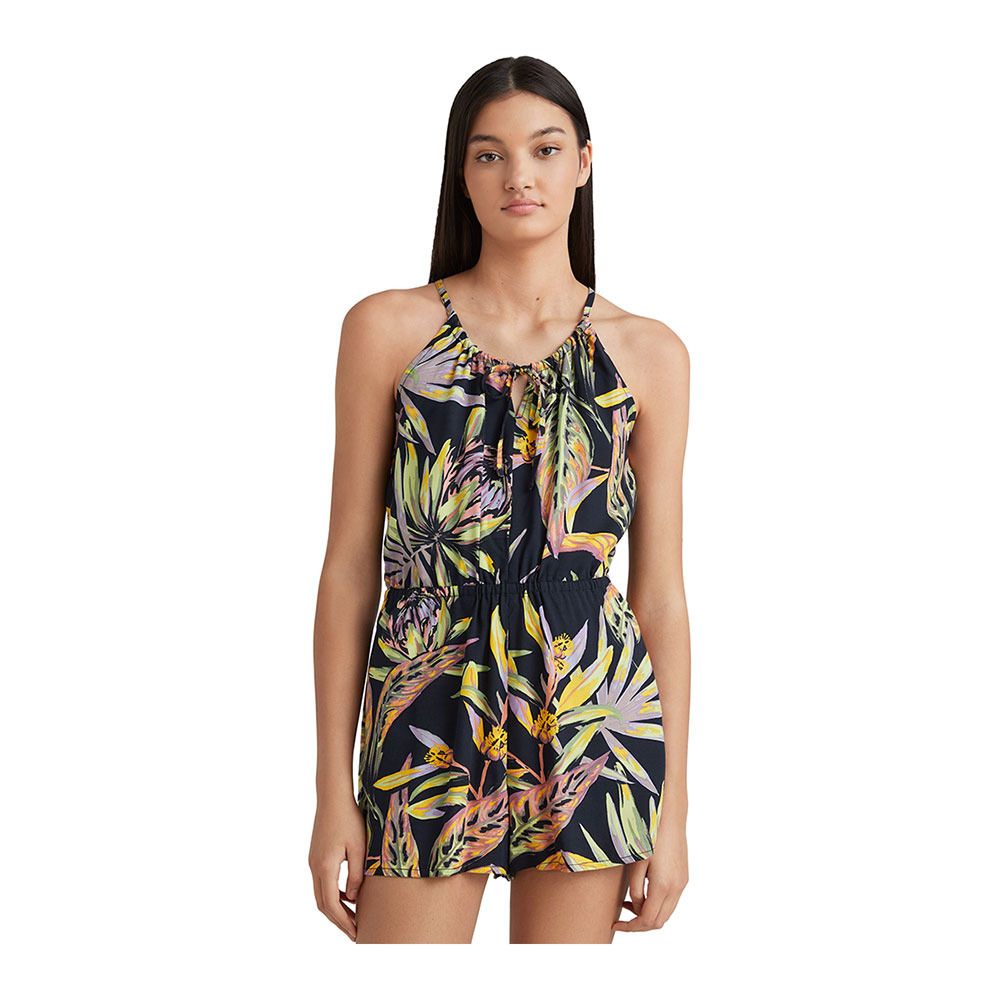 O'Neill LEINA - Combishort Femme black tropical flower