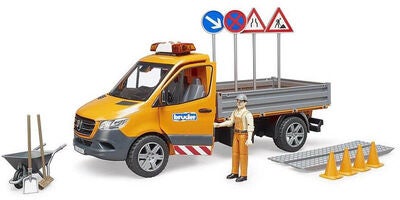 Bruder Mb Sprinter Arbeidsbil med Figur