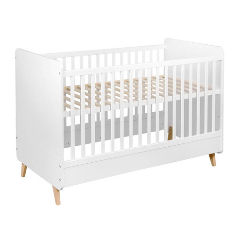 Chambre DUO Lit 70x140 Commode LOFT Blanc - QUAX