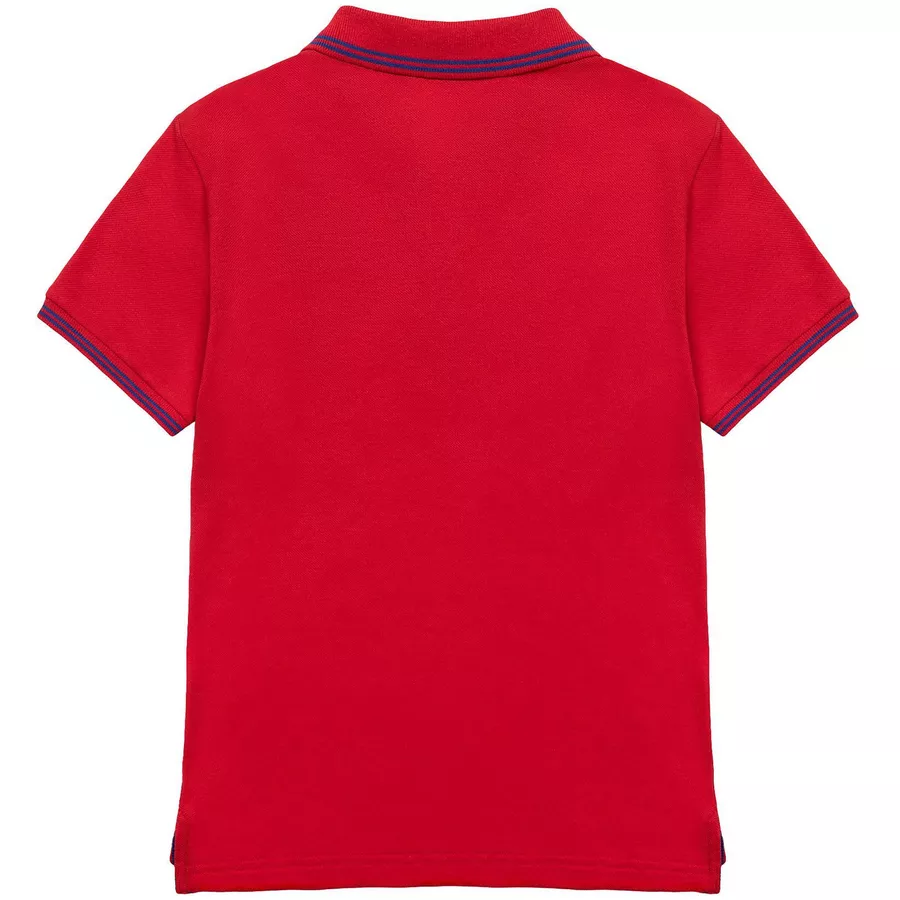 MINOTI Poloshirt mit Kontrastelementen Rot