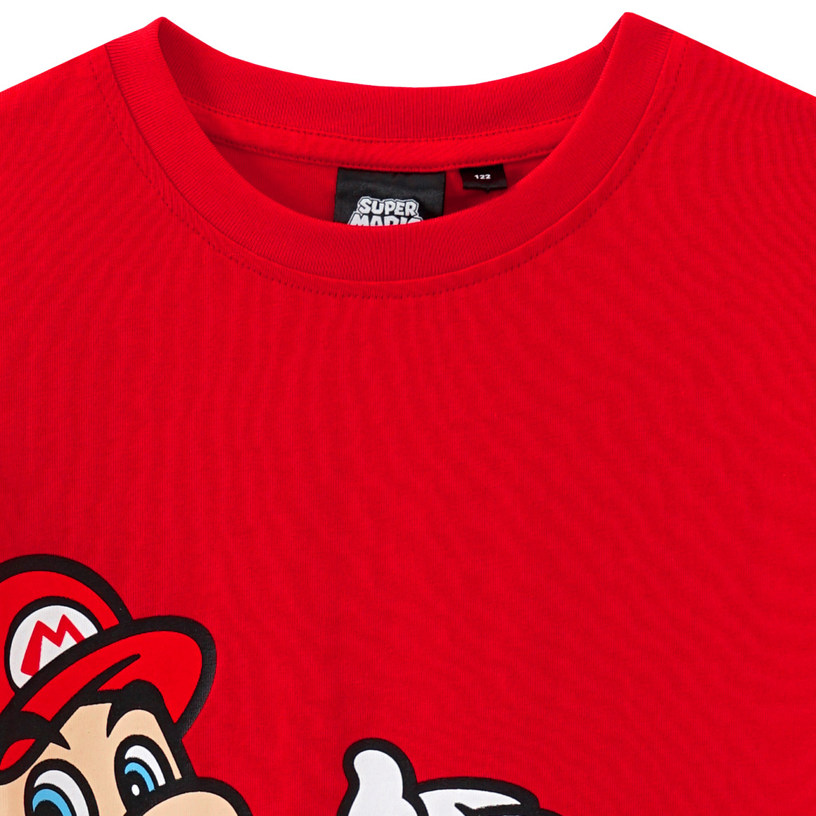 Topolino Super Mario T-Shirt mit Print rot