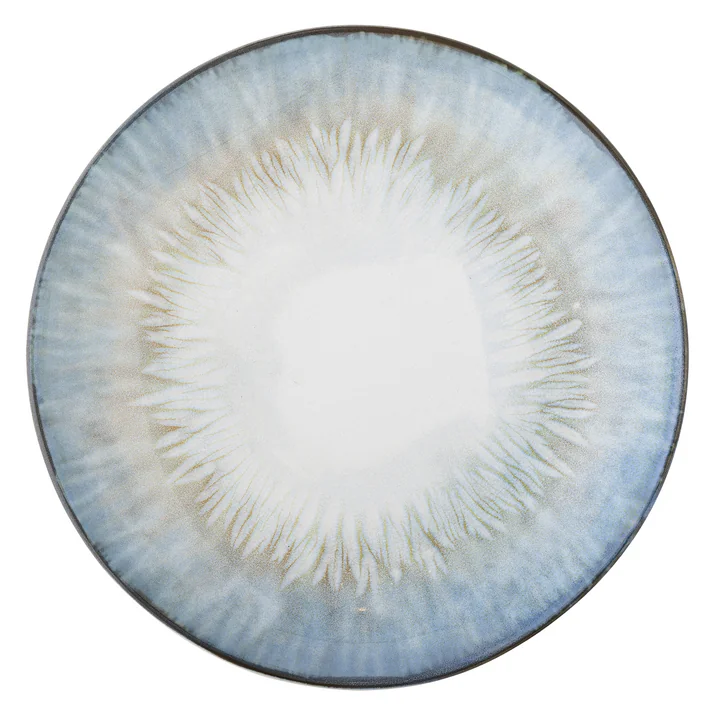 Bloomingville - Calen Teller, Ø 22 cm x H 3 cm, blau