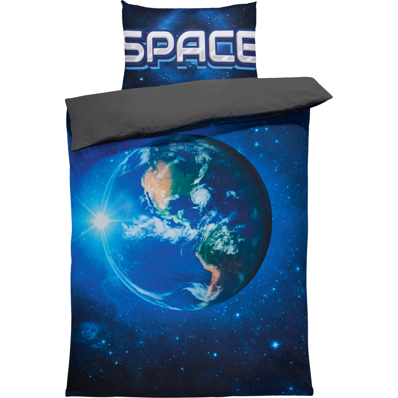 Bettwäsche Renforcé blau Universe