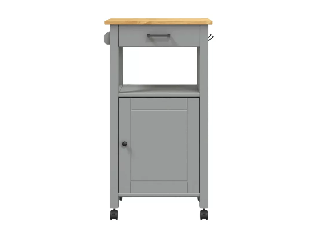 Chariot de cuisine MONZA 48x40x90 cm bois massif de pin