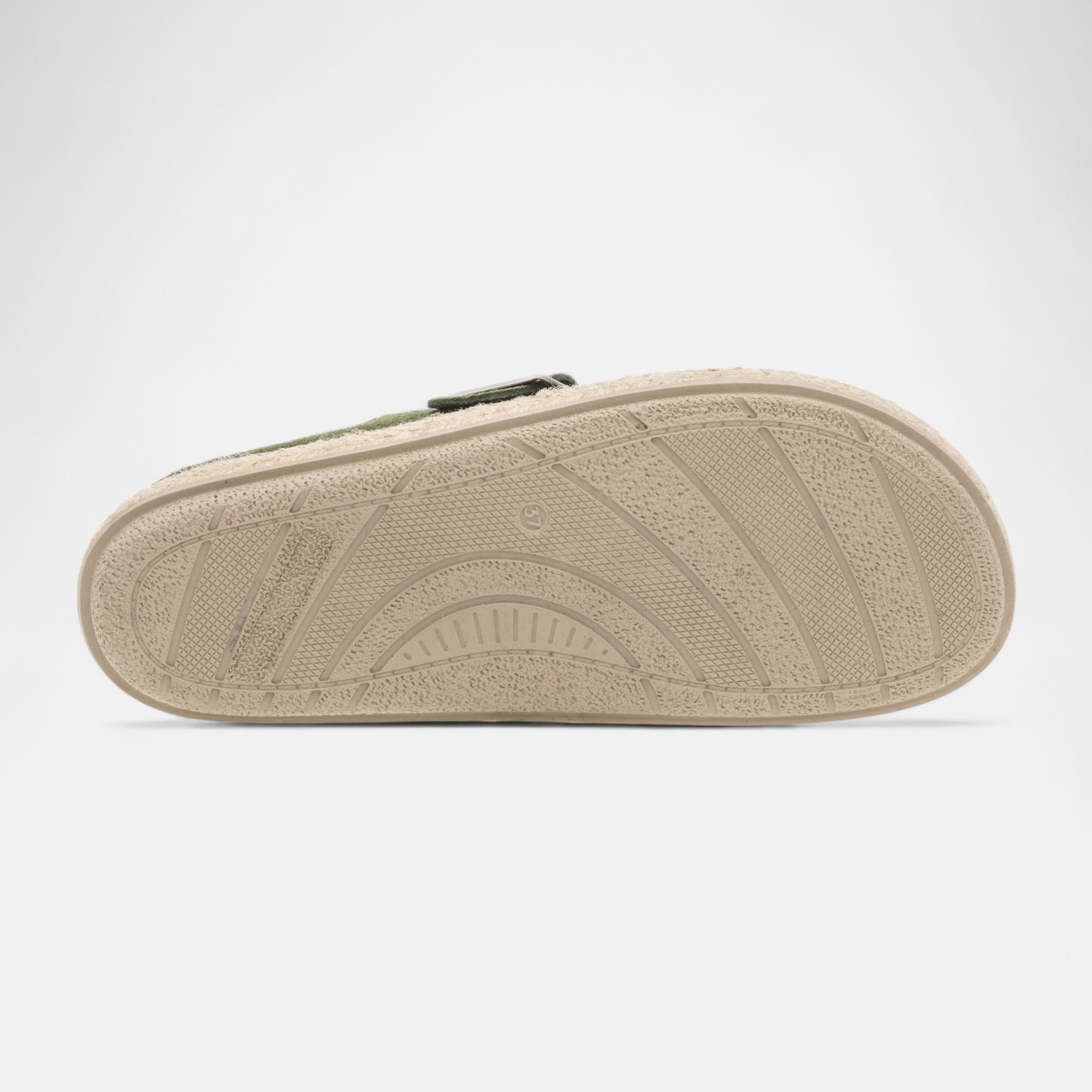 Mules Femme en cuir kaki
